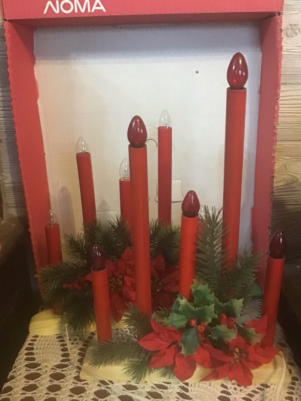 Vintage Noma Christmas Candelabras, set of 2